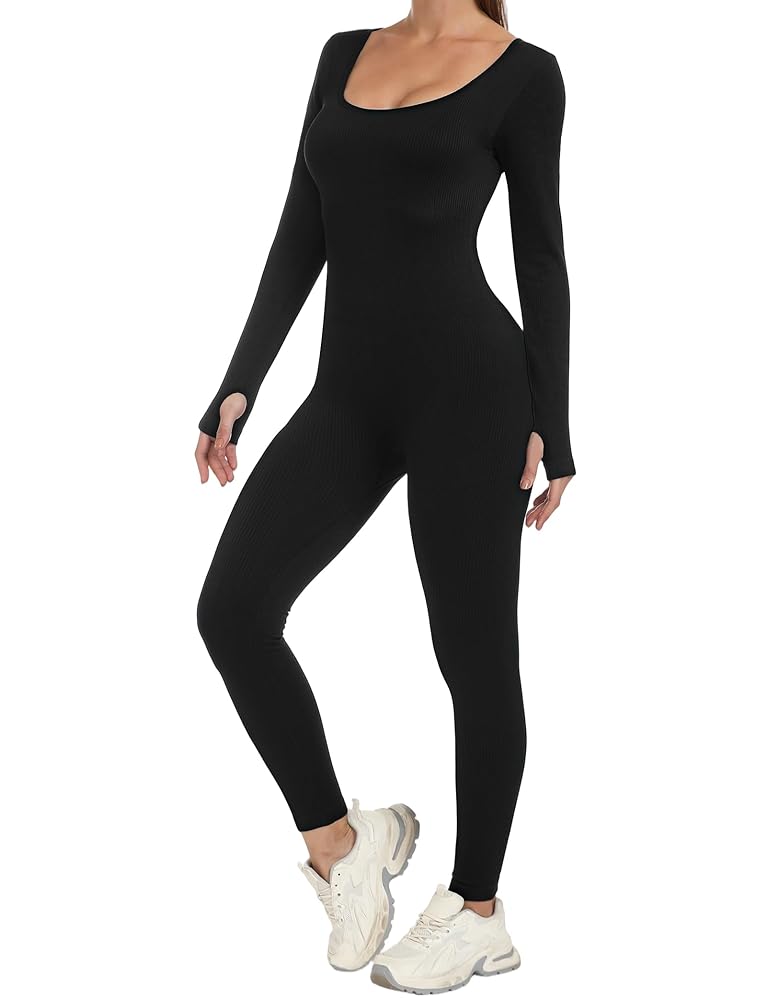 Amazon.com: AURUZA Jumpsuits for Women Long Sleeve One Piece